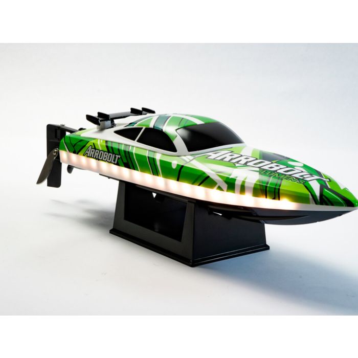 Volantex Arrobolt Lumen SR40 (400mm) Brushless RTR RC Boat w/Lights – Green