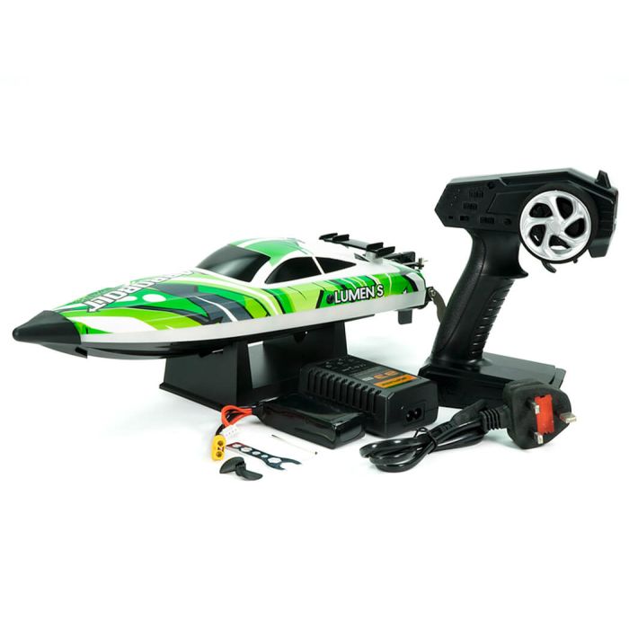 Volantex Arrobolt Lumen SR40 (400mm) Brushless RTR RC Boat w/Lights *EU* – Green