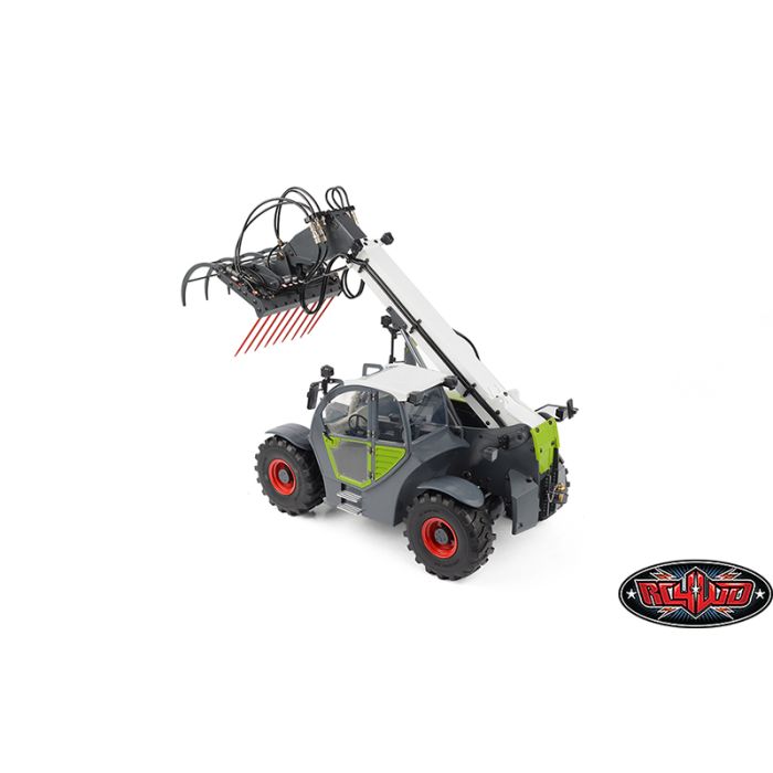 1/14 Grabber Telehandler Telescopic Metal Hydraulic RC Forklift w/ Accessories