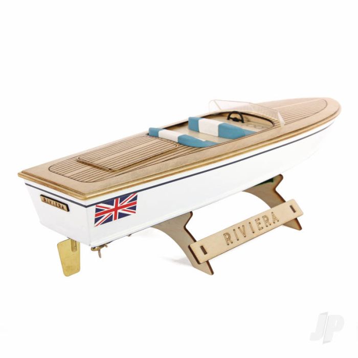 Riviera Motor Boat (410mm) | Wood RC Model Boat Kit