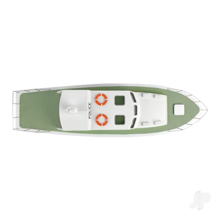Humphrey Police Launch Boat (410mm) | Wood RC Model Kit