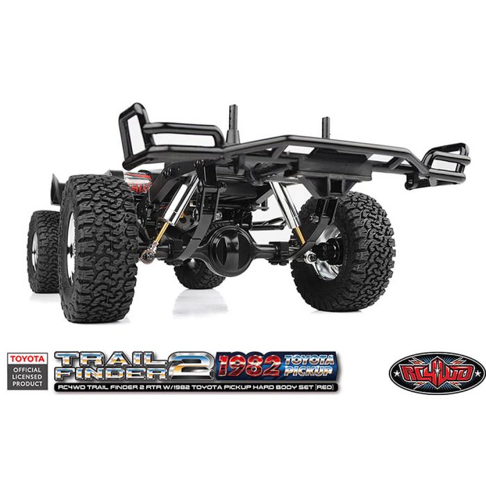 RC4WD Trail Finder2 RTR RC Crawler Truck w/1982 Toyota Pickup Hard Body - Red