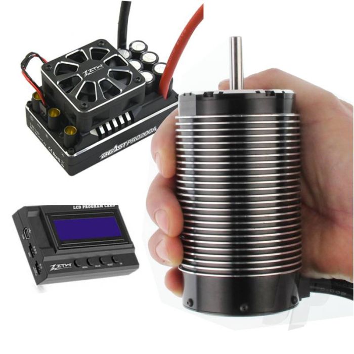 ZTW 1:5 RC Car Brushless Beast PRO Combo w/ 300A ESC + 620Kv Motor + Prog. Card