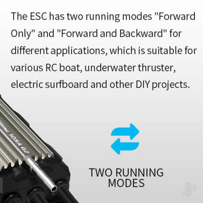 ZTW Seal 130A SBEC RC Marine Boat ESC G2 (3-8 LiPo Cells)