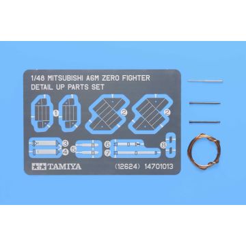 Tamiya 1:48 A6M Zero Detail Up Parts Set For Plastic Model Kit