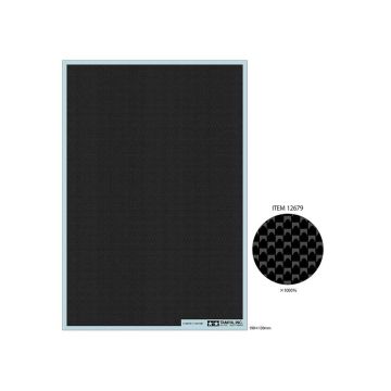 Tamiya 1:24 Carbon Fibre Decal (Plain Weave/Fine) For Plastic Model Kit