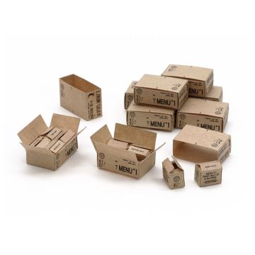 Tamiya 1:35 U.S. 10-in-1 Ration Cartons WWII For Plastic Model Kits