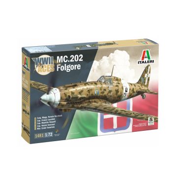 Italeri 1:72 MC.202 Folgore Aces Plastic Model Kit