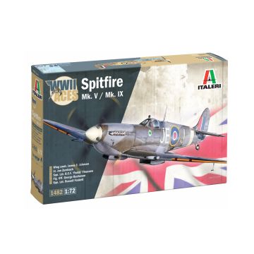 Italeri 1:72 Spitfire Mk.V / Mk.IX Aces Plastic Model Kit