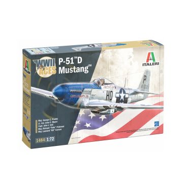 Italeri 1:72 P-51D Mustang Aces Plastic Model Kit