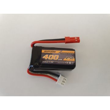 Volantex 7.4V 400mAh 2S LiPo Battery - 768-2 Brushless Mustang & V768-5 Spitfire