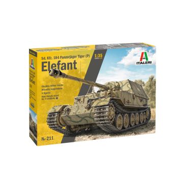 Italeri 1:35 Sd. Kfz. 184 Pz.Jäger Elefant RR Plastic Model Kit