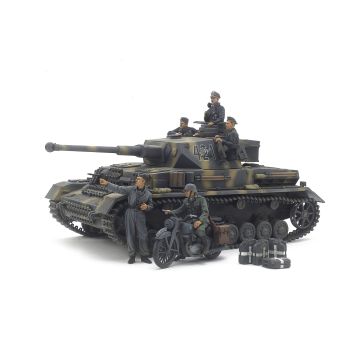 Tamiya 1:35 Panzerkampfwagen IV Ausf.G & Motorcycle Set "Eastern Front" Plastic Model Kit