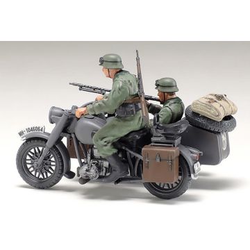 Tamiya 1:48 German Bike & Sidecar Plastic Model Kit