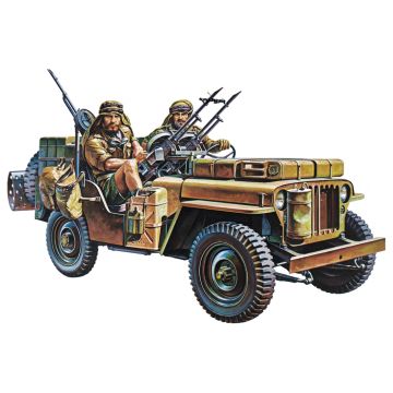 Tamiya 1:35 British SAS Commando Jeep Plastic Model Kit