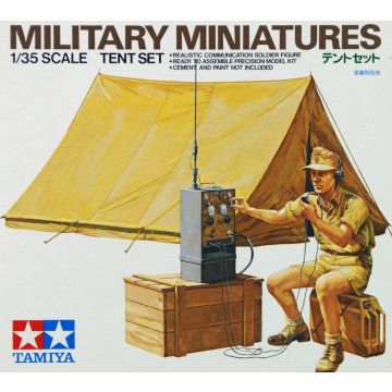Tamiya 1:35 Tent Set w/ German Soldier Plastic Model Kit