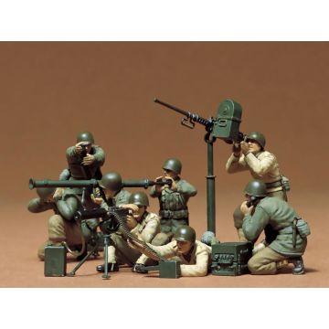 Tamiya 1:35 U.S. Gun And Mortar Team Plastic Model Kit