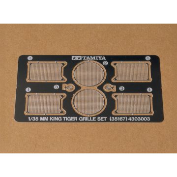 Tamiya 1:35 King Tiger Etched Grille Plastic Model Kit