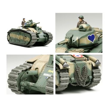 Tamiya 1:35 French Battle Tank B1 Bis Plastic Model Kit