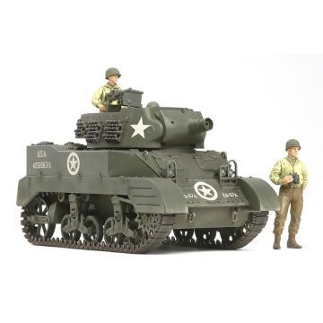 Tamiya 1:35 M8 Carriage W/3 Figures Plastic Model Kit