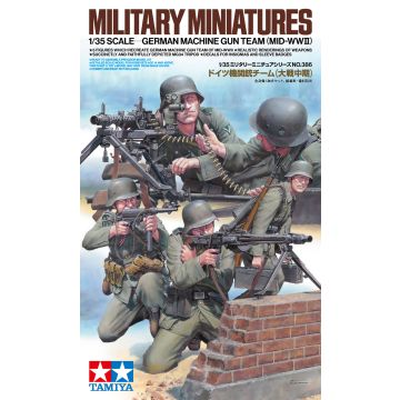 Tamiya 1:35 German MG Team Mid-WWII Plastic Model Kit