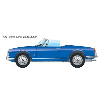 Italeri 1:24 Alfa Romeo Giulia 1600 Spider Plastic Model Kit