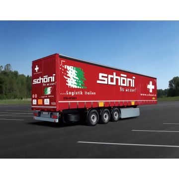 Italeri 1:24 CURTAIN SIDED TRAILER Plastic Model Kit