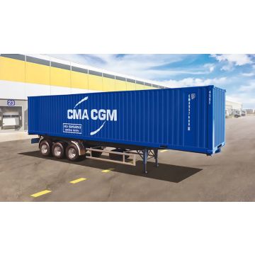 Italeri 1:24 40’ Container Trailer Plastic Model Kit