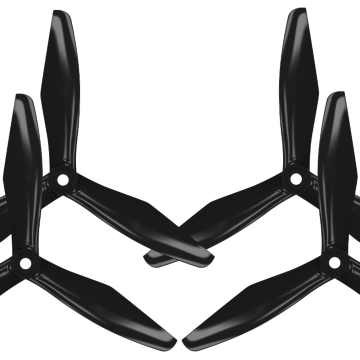 Master Airscrew 6x4.5 RS 3-Blade FPV RC Drone Propeller Props Set - Black 