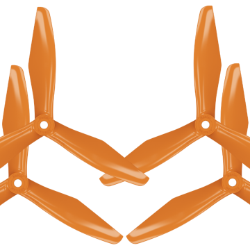 Master Airscrew 6x4.5 RS 3-Blade FPV RC Drone Propeller Props Set - Orange 