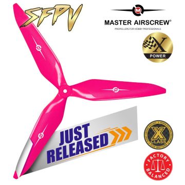 Master Airscrew 13x12 3X Power X-Class Giant Racing Drone Propeller (CCW) Colby Pink 