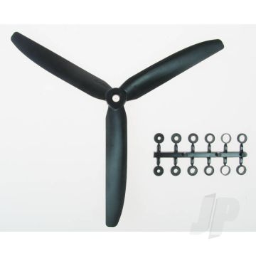 GWS Slow Fly Propeller 9x5 3-Blade Black