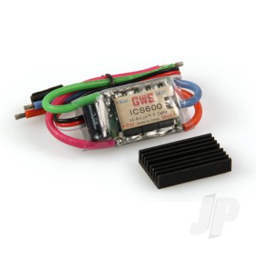 GWS ICS-600 Brushed ESC (30A) 5-8 Cells BEC
