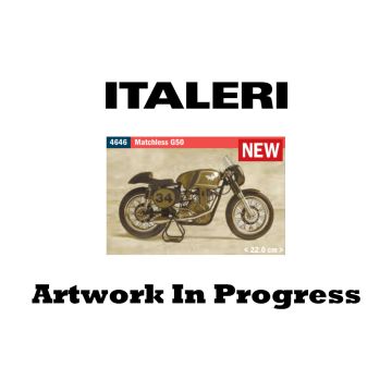 Italeri 1:9 AMC Matchless G50 British Motorcycle Plastic Model Kit