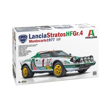 Italeri 1:12 Lancia Stratos HF Gr.4 Monte Carlo Rally 1977 Plastic Model Kit
