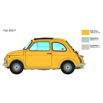 Italeri 1:12 Fiat 500 Upgraded Edition Plastic Model Kit