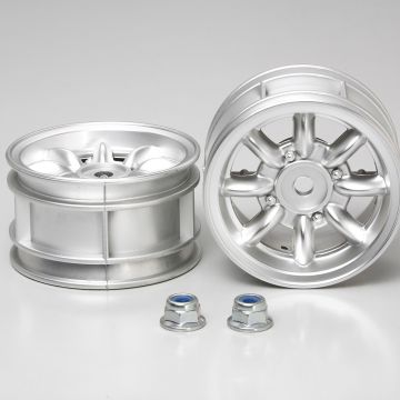 Tamiya Mini Cooper Plated Wheels "2 (One Pair)
