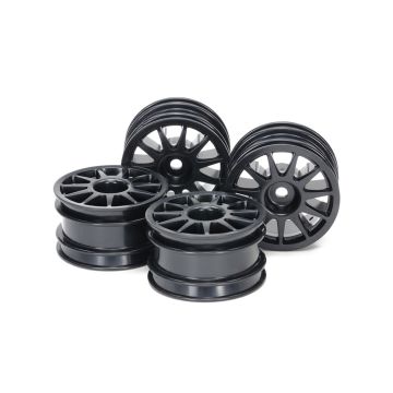 Tamiya M Chassis 11 Spk Wheel Black X 4
