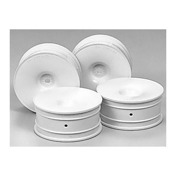 Tamiya M-Narrow White Dish Wheel (+2)