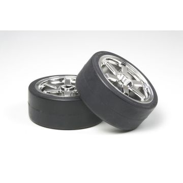 Tamiya 6-S Wheel W Drift Tyre X 2 26Mm + 2