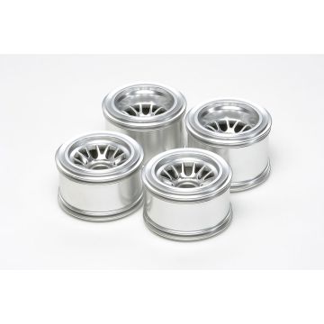 Tamiya F104 Plated Mesh Wheel Rubber Tyre