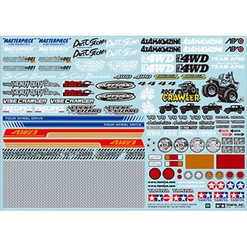 Tamiya Off Road Car Sponsor Stickers