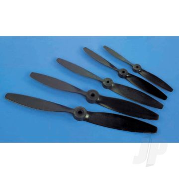JP Nylon Glass Fibre Black Propeller 6x4 57Gl for RC Aircraft