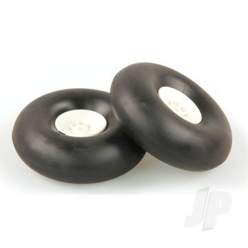 JP 4.0in - (100mm) White Wheels (2pcs) for RC Aircraft