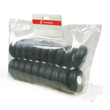JP White Wheels 2.0in - (50mm) (20pcs) for RC Aircraft