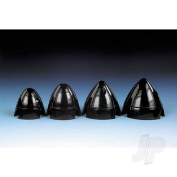 JP 2.0in (50mm) - 3-Blade Black Spinner For RC Model Plane