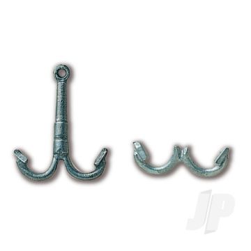 Constructo 80037 Grapnel Anchor 22x27mm - Pack of 2 - Model Ship Accessories