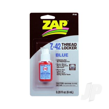 Zap PT42 Z-42 Blue Thread Locker .20oz (Box of 6)