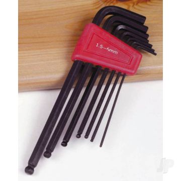 JP 7PC Ballend Allen Keys Metric. 1.5-6mm 