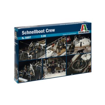Italeri 1:35 SCHNELLBOAT CREW Plastic Model Kit